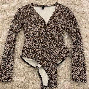 Forever 21 Leopard Print Bodysuit